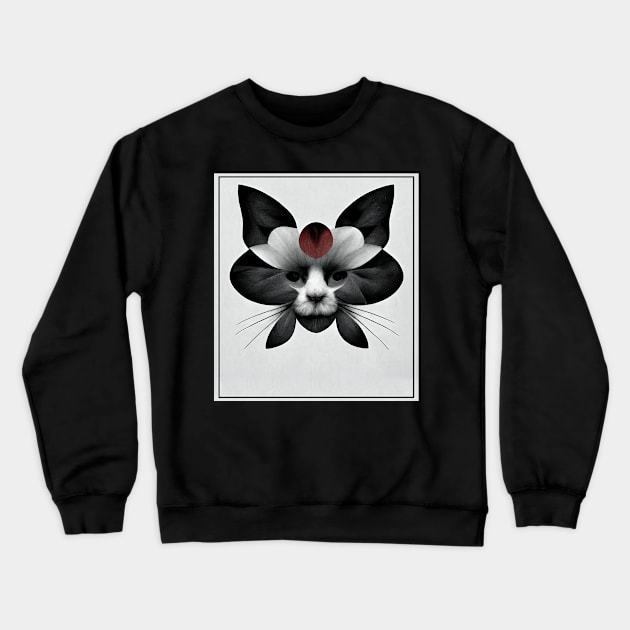 Blooming Cat Series Crewneck Sweatshirt by JulenDesign